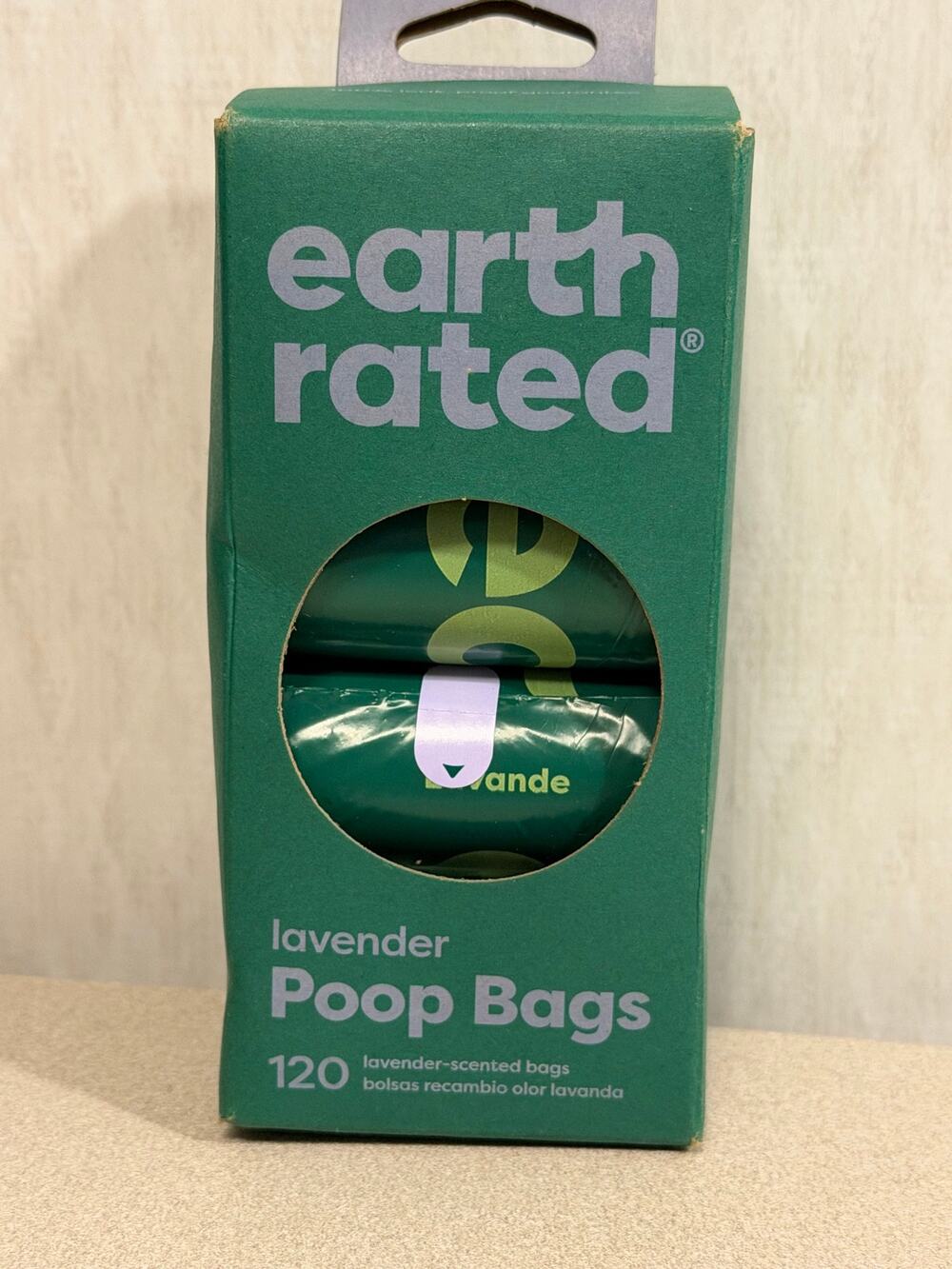 Earth Rated Lavender Scented Dog Poop Bags 120 Count Refill Rolls New in Box
